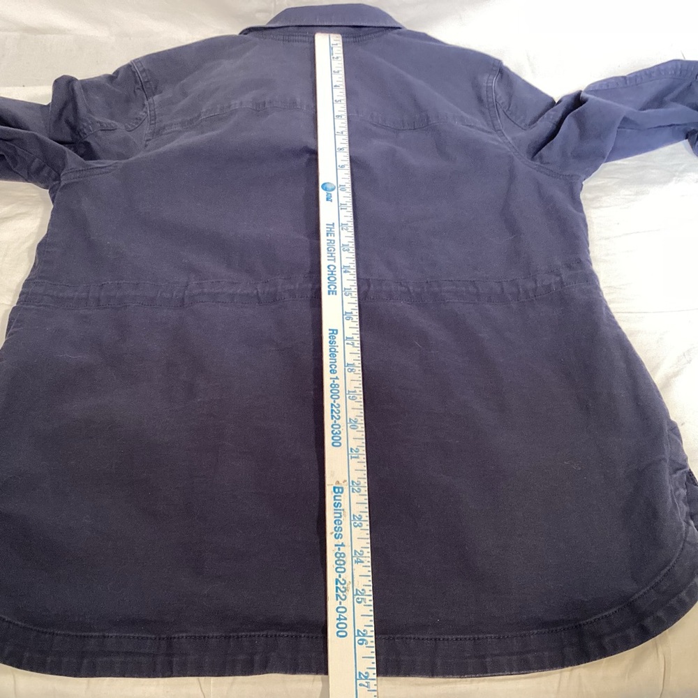 L.L. Bean Women's Navy Blue Utility Jacket Size Medium - Picture 15 of 16